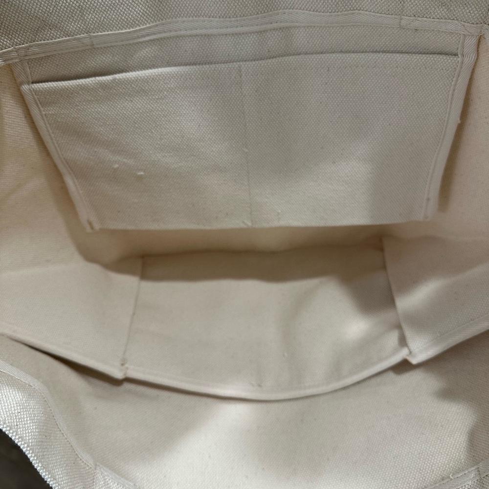 MERIT The Everything Bag Canvas Tote Bag in Cream | Everyday Women’s Tote - Picture 7 of 7
